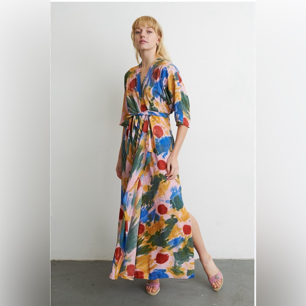 Osei-Duro Letsa Wrap Dress in Elaine